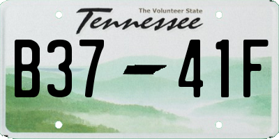 TN license plate B3741F