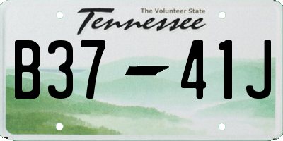 TN license plate B3741J