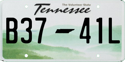 TN license plate B3741L