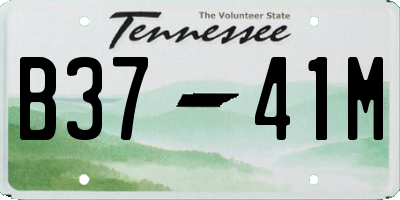 TN license plate B3741M
