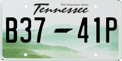 TN license plate B3741P