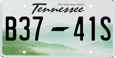 TN license plate B3741S