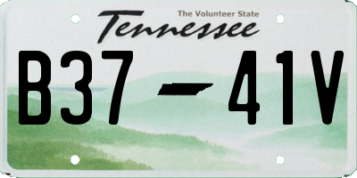 TN license plate B3741V