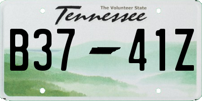 TN license plate B3741Z