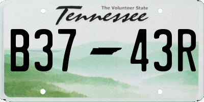 TN license plate B3743R