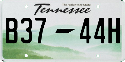 TN license plate B3744H