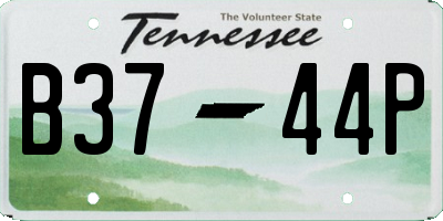 TN license plate B3744P