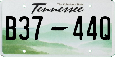 TN license plate B3744Q