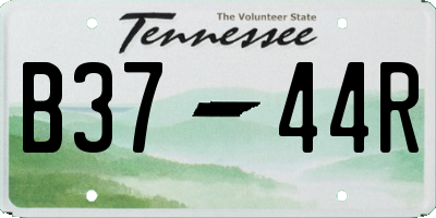 TN license plate B3744R