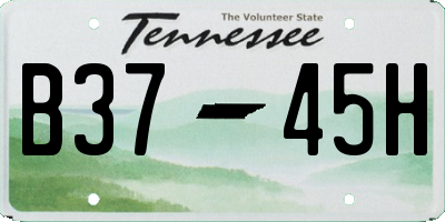 TN license plate B3745H