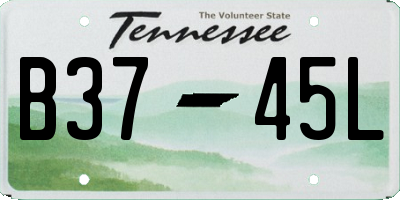 TN license plate B3745L