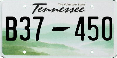 TN license plate B3745O