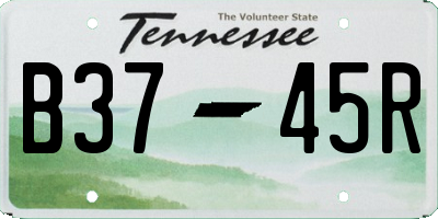 TN license plate B3745R