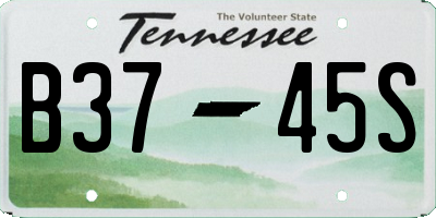 TN license plate B3745S