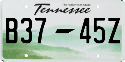 TN license plate B3745Z