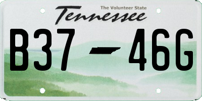 TN license plate B3746G