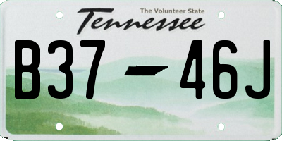TN license plate B3746J