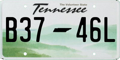 TN license plate B3746L