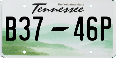 TN license plate B3746P