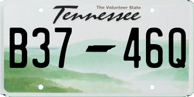 TN license plate B3746Q