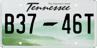 TN license plate B3746T
