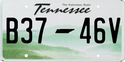 TN license plate B3746V