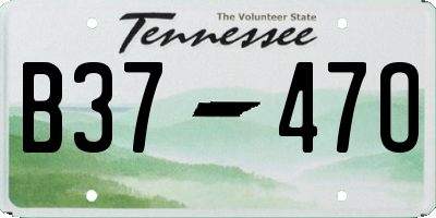 TN license plate B3747O