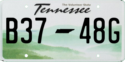 TN license plate B3748G