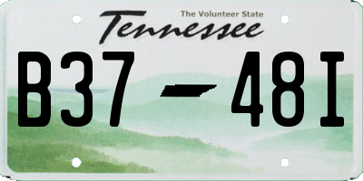 TN license plate B3748I