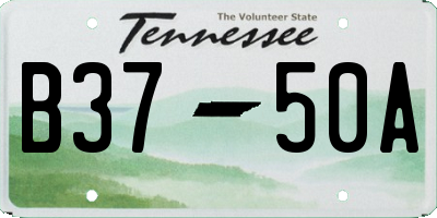 TN license plate B3750A