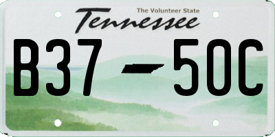 TN license plate B3750C