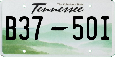 TN license plate B3750I