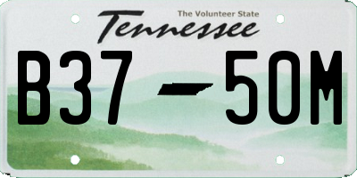TN license plate B3750M