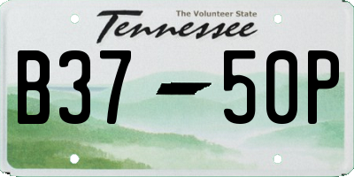 TN license plate B3750P