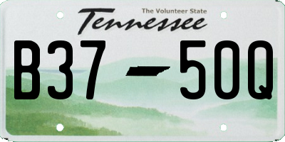 TN license plate B3750Q