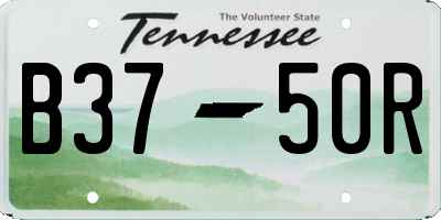 TN license plate B3750R