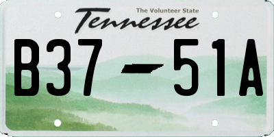 TN license plate B3751A