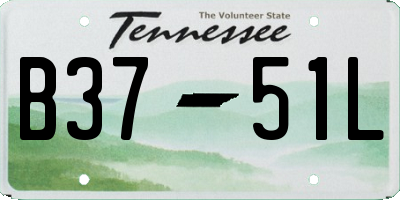 TN license plate B3751L