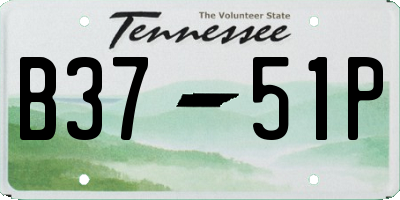 TN license plate B3751P