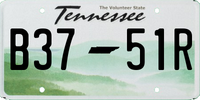TN license plate B3751R