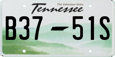 TN license plate B3751S