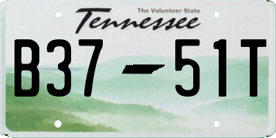 TN license plate B3751T