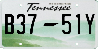 TN license plate B3751Y