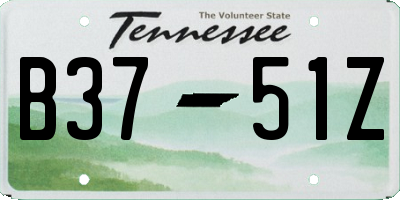 TN license plate B3751Z