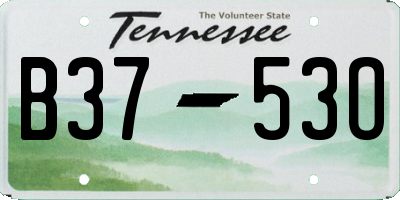 TN license plate B3753O