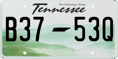 TN license plate B3753Q
