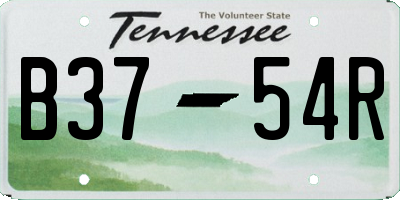 TN license plate B3754R