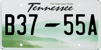 TN license plate B3755A