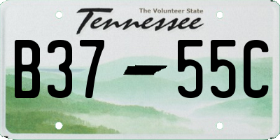 TN license plate B3755C