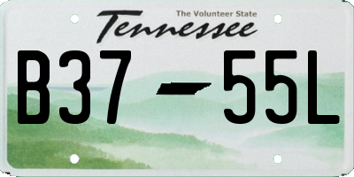 TN license plate B3755L